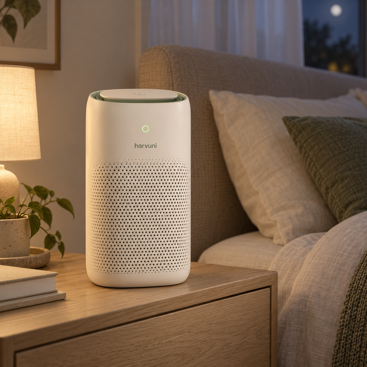 Harvuni AirCalm Bedside Air Purifier